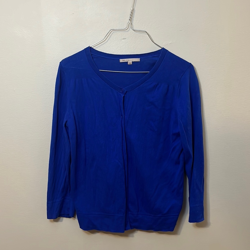 GAP Bright Blue Cardigan